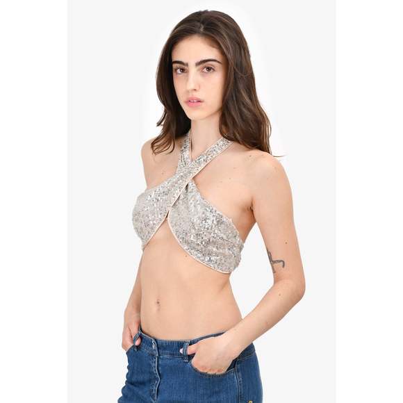 For Love & Lemons Sequin Backless Top Size XS - Picture 1 of 3